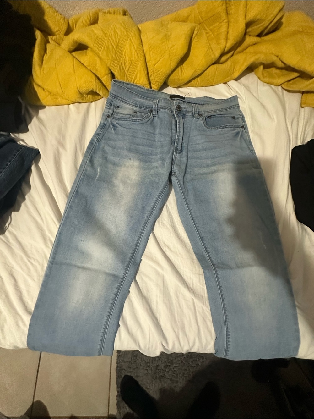 Light Blue Slim-Straight Men’s Jeans